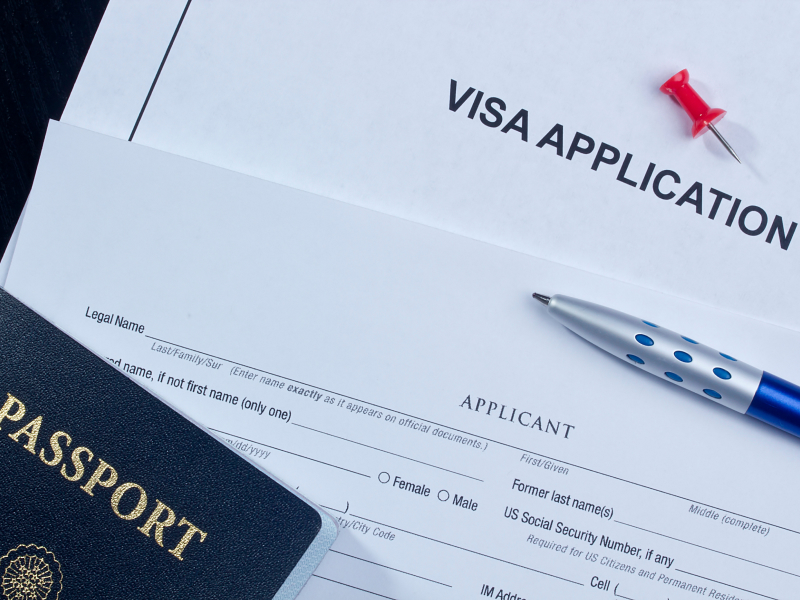 Initial Admission Application (Visa Application at the U.S. Embassy)